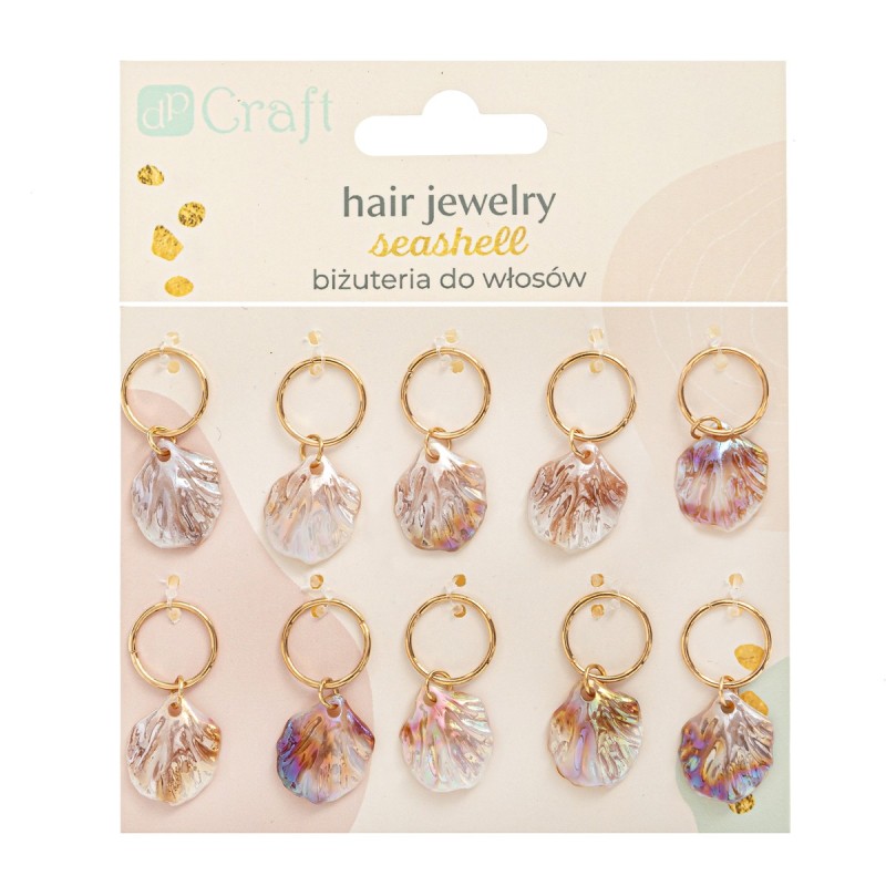 Biżuteria do włosów 10szt Seashell CEOZ-215 Dalprint